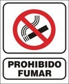 CARTEL ALTO IMPACTO 45 X 40 CM LINEA PROHIBICION 1014