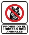 CARTEL ALTO IMPACTO 28 X 22 CM LINEA PROHIBICION 1028