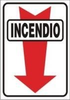 CARTEL ALTO IMPACTO 28 X 22 CM LINEA INCENDIO 301