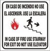 CARTEL ALTO IMPACTO 30 X 30 CM LINEA INCENDIO 309