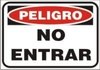 CARTEL ALTO IMPACTO 30 X 40 CM LINEA PELIGRO - comprar online