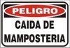 CARTEL ALTO IMPACTO 30 X 40 CM LINEA PELIGRO en internet