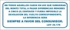 CARTEL ALTO IMPACTO 15 X 30 CM LINEA INFORMACION 794