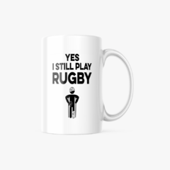 TAZA ANIMADA CERAMICA RUGBY