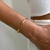 Bracelete Ponto de Luz Cravação Inglesa Banhado em Ouro 18K - SEMIAJOIA na internet