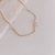 Pulseira Letra Lateralizada Banhada em Ouro 18K - SEMIJOIA na internet