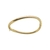 Bracelete Ondulado com Fecho Trava Banhado em Ouro 18K - SEMIJOIA
