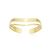 Bracelete Duplo Ondulado Banhado em Ouro 18K - SEMIJOIA