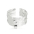 Bracelete Largo Texturizado Banhado em Prata - SEMIJOIA - comprar online