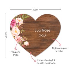 PLACA CORAÇÃO SAVE THE DATE - comprar online