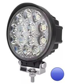 FARO REDONDO 14 LED AZUL 12V 24V 11CM