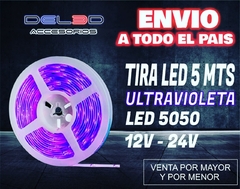 ROLLO LED 5050 ULTRAVIOLETA INTERIOR 12V - comprar online