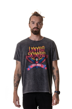 Camiseta Masculina Estonada Lynyrd Skynyrd