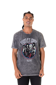 Camiseta Masculina Estonada Motley Crue