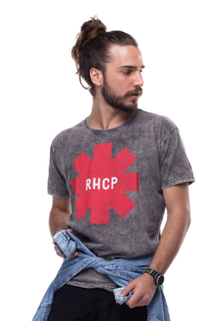 Camiseta Masculina Estonada Red Hot Chili Peppers