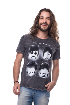 Camiseta Masculina Estonada Beatles Mood