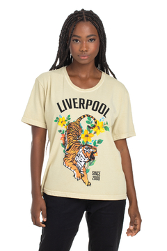 Camiseta Feminina Box Estonada Flower Tiger (SALE)