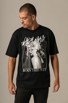 T-Shirt Masculina Lady Gaga Born This Way