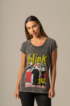 T-Shirt Feminina Estonada Blink 182