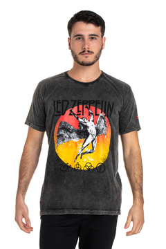 Camiseta Masculina Estonada Led Zeppelin Angel