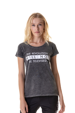 T-Shirt Feminina Estonada Revolution Will Not Be Televised (SALE)