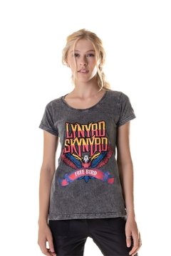 Camiseta Feminina Estonada Lynyrd Skynyrd