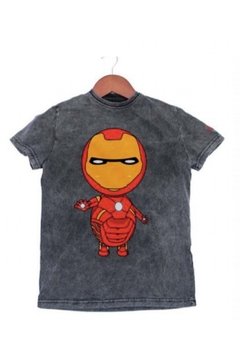 Camiseta Infantil Estonada Homem de Ferro
