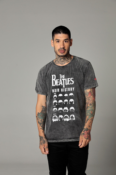 Camiseta Estonada Beatles Hair History - Masculina