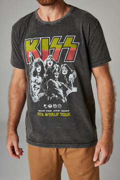 T-shirt Masculina Estonada Kiss Band