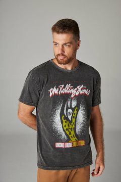 T-shirt Masculina Estonada Rolling Stones Voodoo Lounge