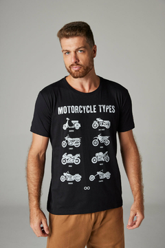 T-shirt Masculina Motorcycle Types