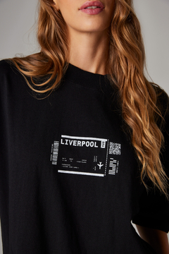 T-shirt Oversized Ticket LVP - Useliverpool