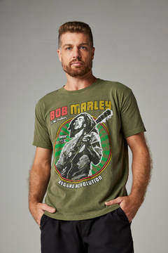 T-shirt Masculina Estonada Bob Marley