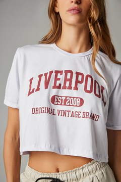 Cropped Feminino Vintage Liverpool College - comprar online