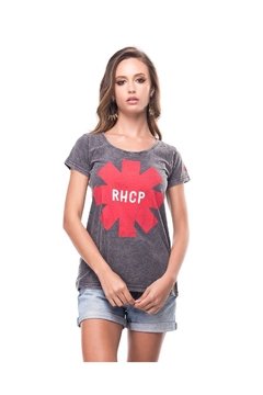 Camiseta Feminina Estonada Red Hot Chili Peppers