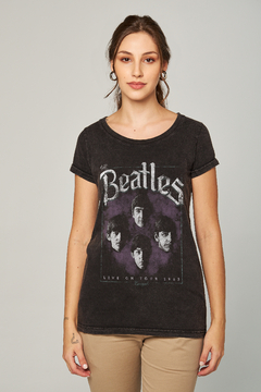 T-shirt Estonada Feminina Beatles UK Tour