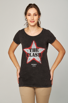 T-shirt Feminina Estonada The Clash Star