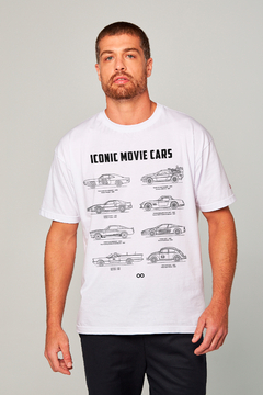 T-shirt Masculina Iconic Movie Cars - comprar online