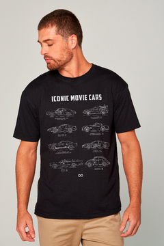 T-shirt Masculina Iconic Movie Cars