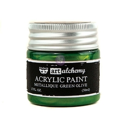 Tinta Acrilica Metalica Verde oliva - Art Alchemy