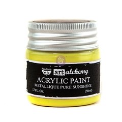 Tinta Acrilica Metalica Pure Sunshine Amarelo - Art Alchemy