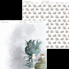Coleção 10 papéis Melodias de Sereia na internet