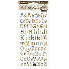 Chipboard 15X30 - Klimt Limit alphabet