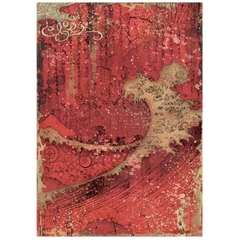 PAPEL DE ARROZ A4 - Sir Vagabond in Japan Textura Vermelha - buy online