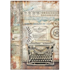 PAPEL DE ARROZ A4 Lady Vagabond Lifestyle Typing Writer