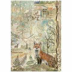 Pre-venda PAPEL DE ARROZ A4 Forest fox