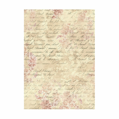 Kit 8 Papéis de Arroz backgrounds A6 Shabby rose - loja online