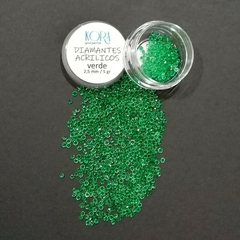 Recheio para Shaker "Diamantes" de acrilico verde
