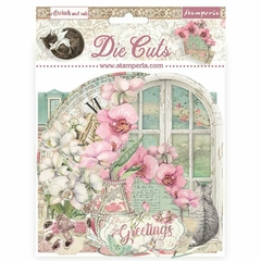 Die cuts assorted - Orchids and Cats