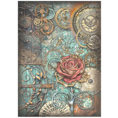 PAPEL DE ARROZ A4 Sir Vagabond in Fantasy World mechanical rose